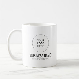 Your Business Logo Here Customer Text Template Coffee Mug