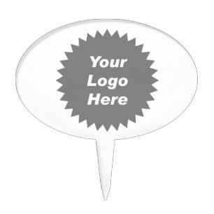 Your business logo here promo cake topper