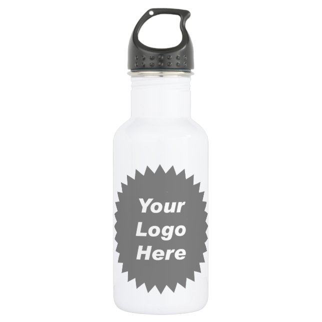 Your business logo here promo stainless steel water bottle (Front)