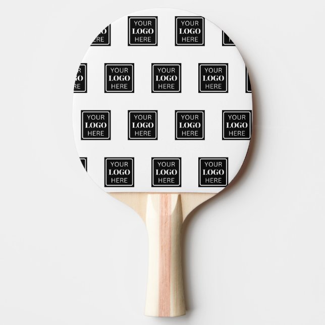 Your Business Logo Here Simple Ping Pong Paddle (Front)