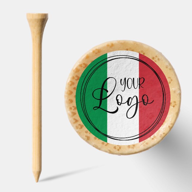 Your Business Logo Italian Flag Colors Golf Tees (Combo)