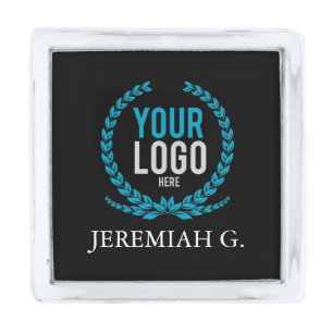 Your Business Logo Job Title Custom Employee Silver Finish Lapel Pin