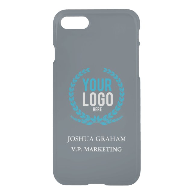 Your Business Logo | Job Title Custom Uncommon iPhone Case (Back)