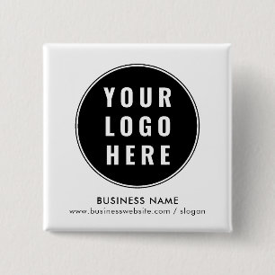 Your Business Logo Minimalist Conference Swag Button