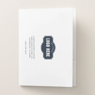 Your Business Logo Modern Real Estate Custom Pocket Folder