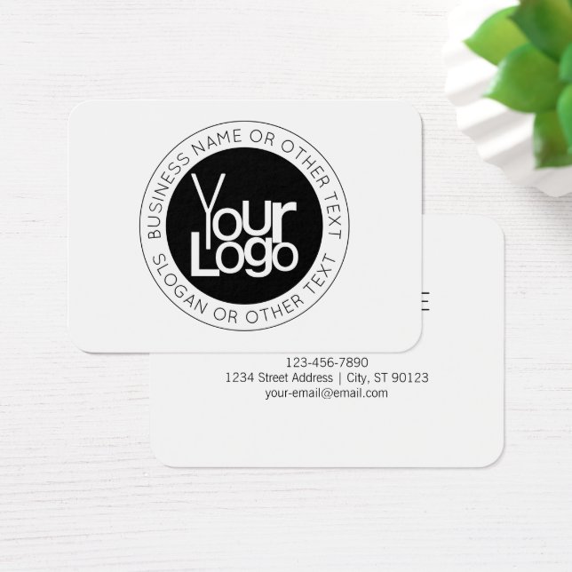 Your Business  Logo & Modern Simple Editable Text (Desk)