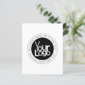 Your Business Logo & Modern Simple Editable Text (Standing Front)