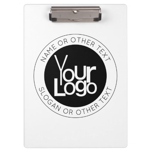 Your Business  Logo  Modern Simple Editable Text Clipboard