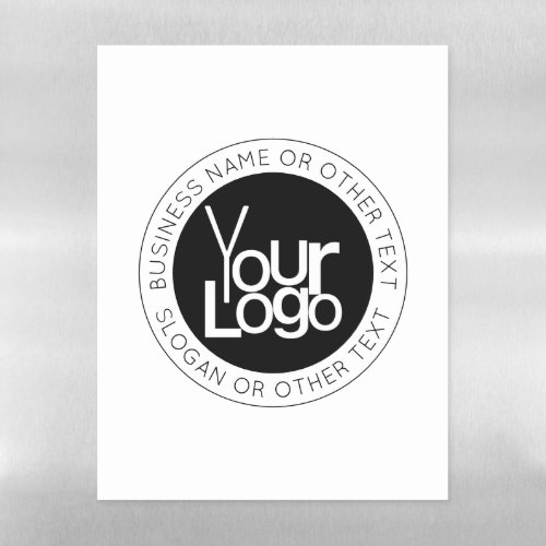 Your Business  Logo  Modern Simple Editable Text Magnetic Dry Erase Sheet