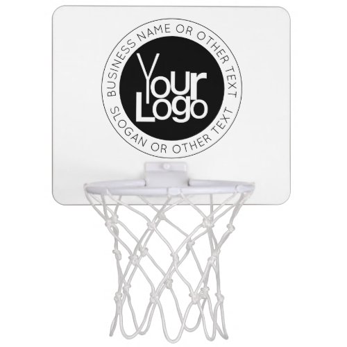 Your Business  Logo  Modern Simple Editable Text Mini Basketball Hoop