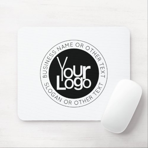 Your Business  Logo  Modern Simple Editable Text Mouse Pad