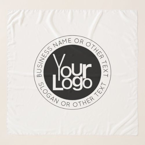 Your Business  Logo  Modern Simple Editable Text Scarf