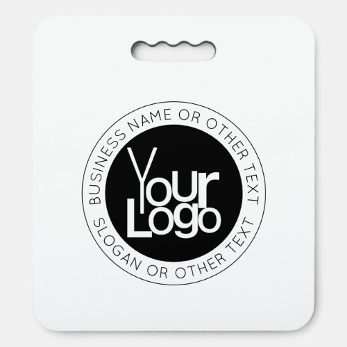 Your Business  Logo  Modern Simple Editable Text Seat Cushion