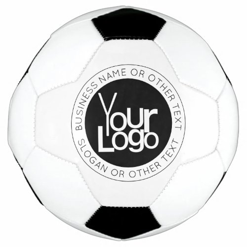 Your Business  Logo  Modern Simple Editable Text Soccer Ball