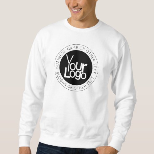 Your Business  Logo  Modern Simple Editable Text Sweatshirt