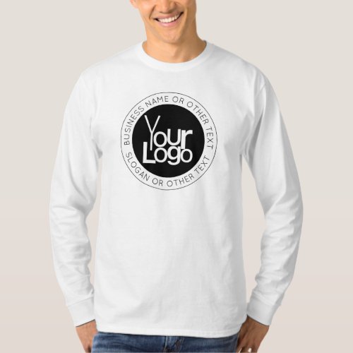 Your Business  Logo  Modern Simple Editable Text T_Shirt