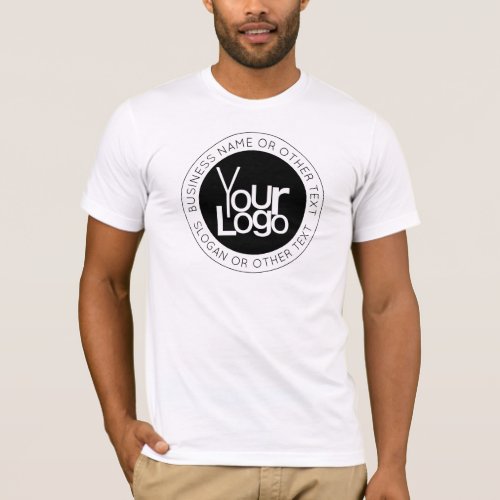 Your Business  Logo  Modern Simple Editable Text T_Shirt