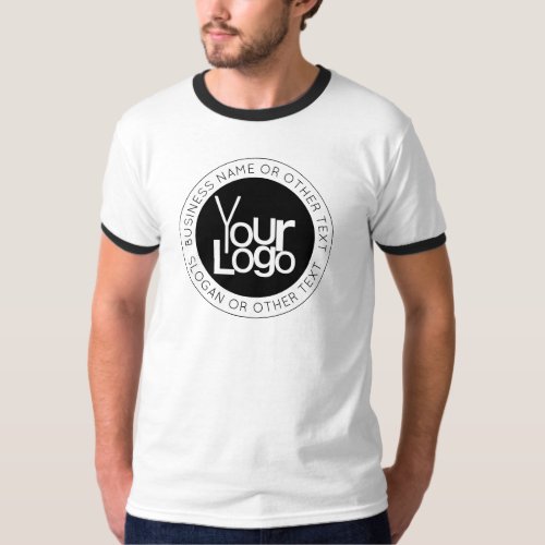 Your Business  Logo  Modern Simple Editable Text T_Shirt