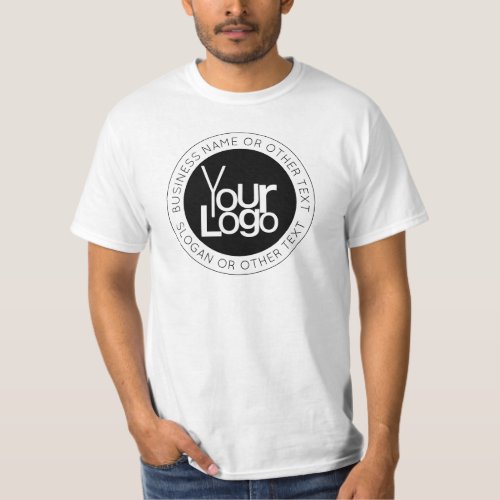 Your Business  Logo  Modern Simple Editable Text T_Shirt