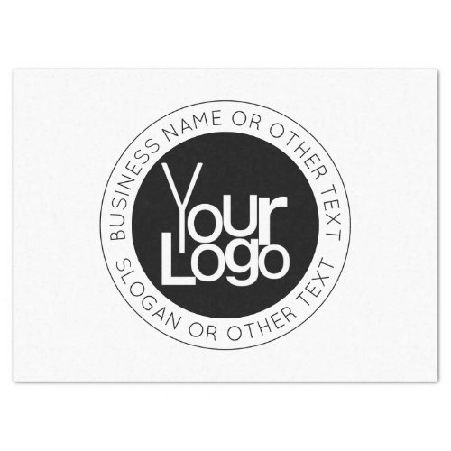 Your Business  Logo  Modern Simple Editable Text Tissue Paper