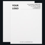 Your Business Logo Name Address Info Letterhead<br><div class="desc">Custom Colors and Fonts - Personalized Your Business Letterhead with Logo - Add Your Logo - Image or QR Code - Photo / Name - Company / Address - Contact Information - Resize and move or remove and add elements / image with Customization tool. Choose your colors / font /...</div>