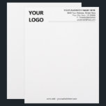 Your Business Logo Name Address Info Letterhead<br><div class="desc">Custom Colors and Fonts - Personalized Your Business Letterhead with Logo - Add Your Logo - Image or QR Code - Photo / Name - Company / Address - Contact Information - Resize and move or remove and add elements / image with Customization tool. Choose your colors / font /...</div>