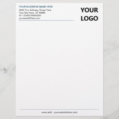 Your Business Logo Name Address Info Letterhead
