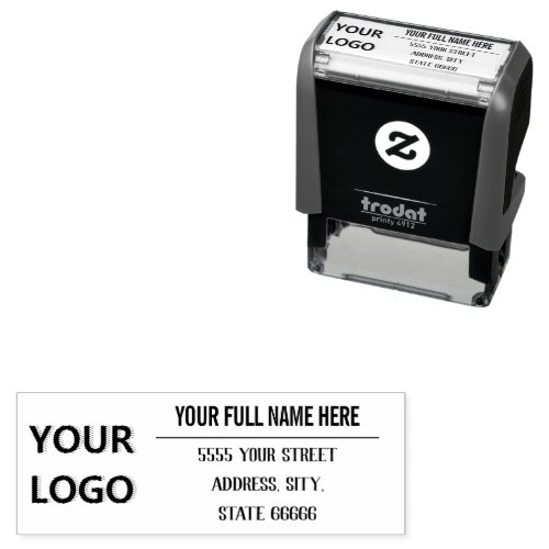 Your Business Logo Name Address Self_inking Stamp