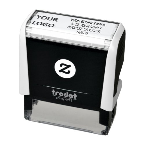 Your Business Logo Name Address Self_inking Stamp