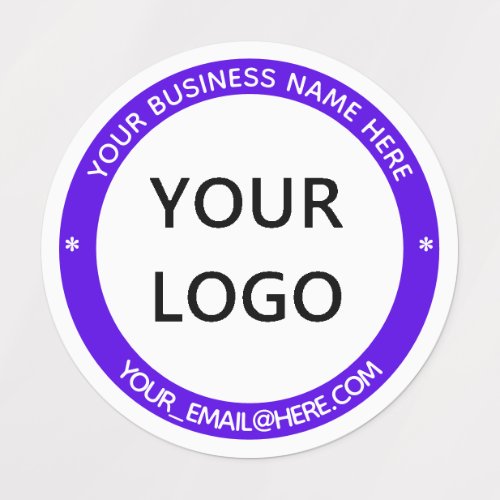 Your Business Logo Name Colors Stamp Design Labels