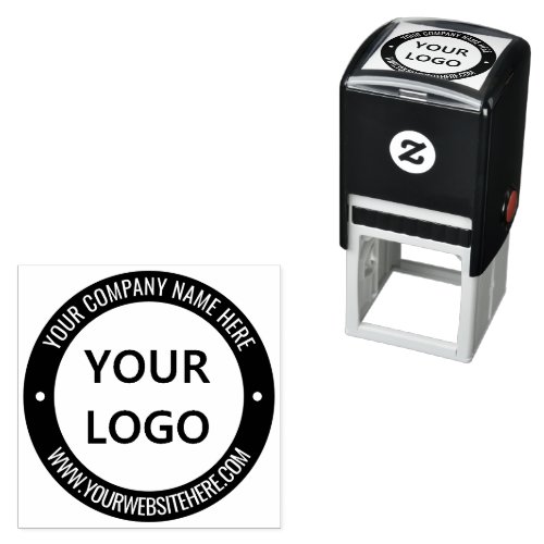 Your Business Logo Name Info Color Design Stamp