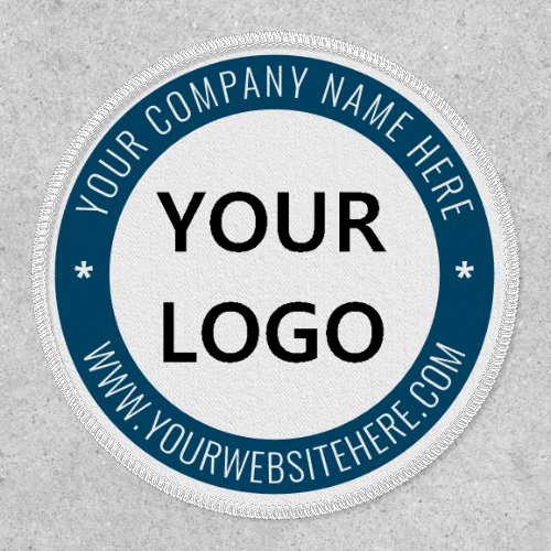 Your Business Logo Name Info Colors Stamp Patch