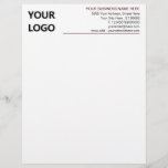 Your Business Logo Name Info Company Letterhead<br><div class="desc">Your Business Office Letterhead with Logo - Add Your Logo - Image / Business - Company Name and Contact Information - Choose / add your favorite text colors / font / size. Resize and move or remove and add elements - Image / text with customization tool ! Good Luck -...</div>
