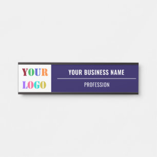 Your Business Logo Name Office Name Plate Template