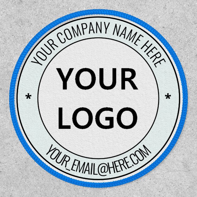 Your Business Logo Name Promotional Patch Template (Front)