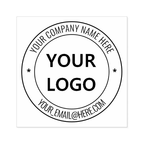 Your Business Logo Name Promotional Personalized Rubber Stamp