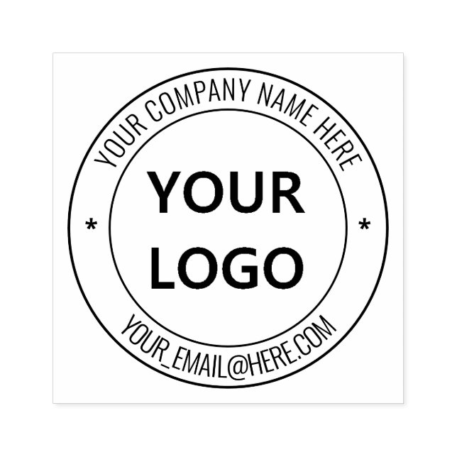 Your Business Logo Name Promotional Personalized Rubber Stamp (Imprint)