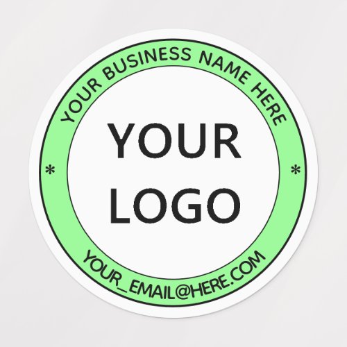 Your Business Logo Name Stamp Personalized Modern Labels