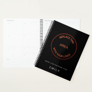 Your Business Logo Name Website Black Planner