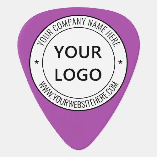 Your Business Logo Name Website Guitar Pick Gift