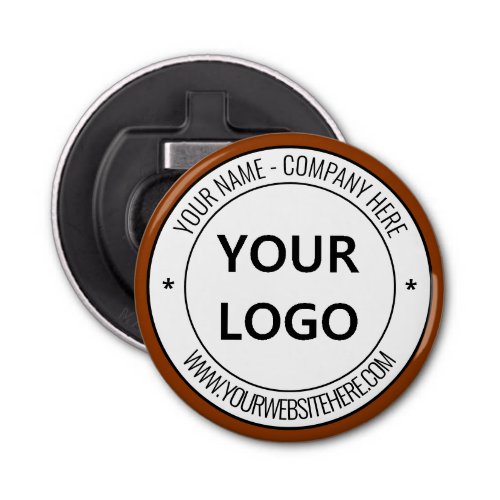 Your Business Logo Name Website Personalized  Bottle Opener