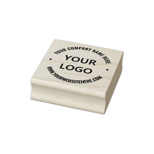 Your Business Logo Name Website Round Robber Stamp