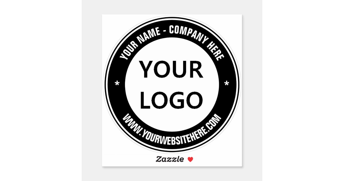 Custom Your Company Logo Rubber Stamp, Zazzle