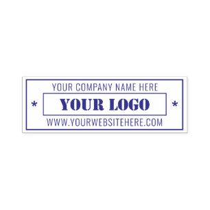 Your Business Logo Name Website Stamp Example
