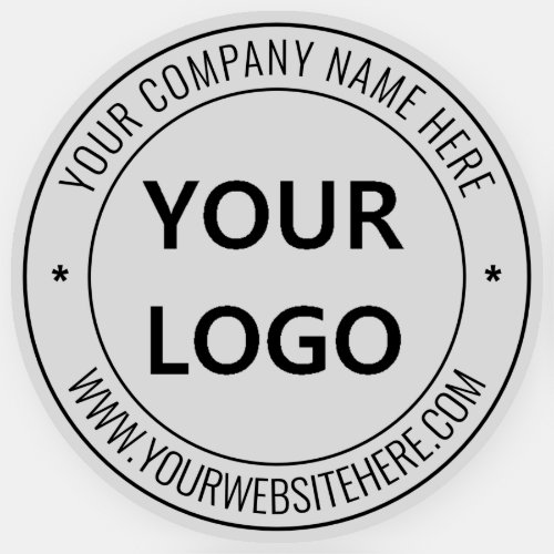 Your Business Logo Name Website Sticker Stamp