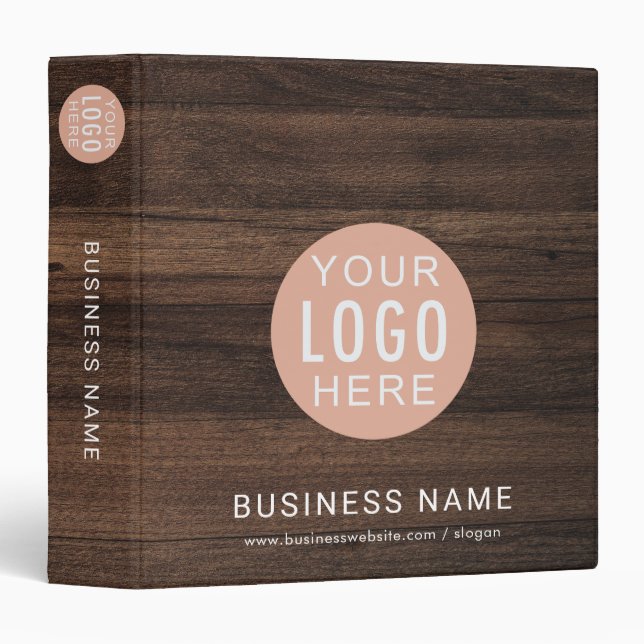 Your Business Logo Office Employees Promotional 3 Ring Binder (Front/Spine)