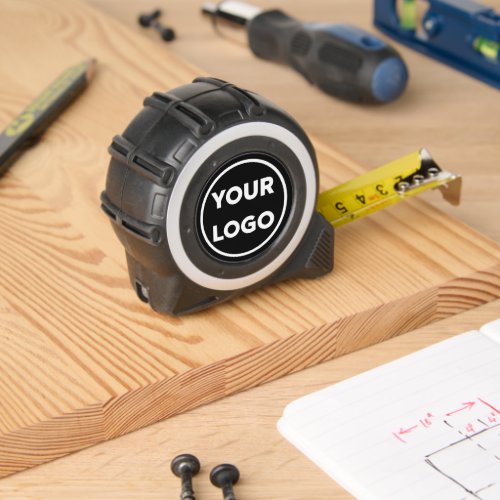 Your Business Logo on Black Tape Measure