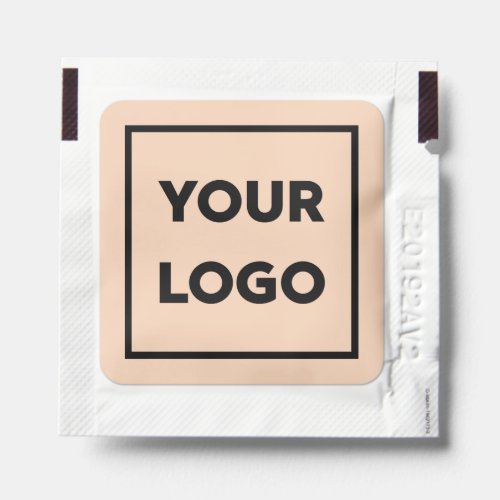 Your Business Logo on Peach Branded Hand Sanitizer Packet