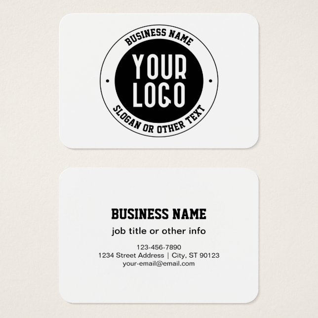 Your Business Logo or Design | Bold Editable Text (Front & Back)