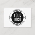 Your Business Logo or Design | Bold Editable Text Enclosure Card | Zazzle